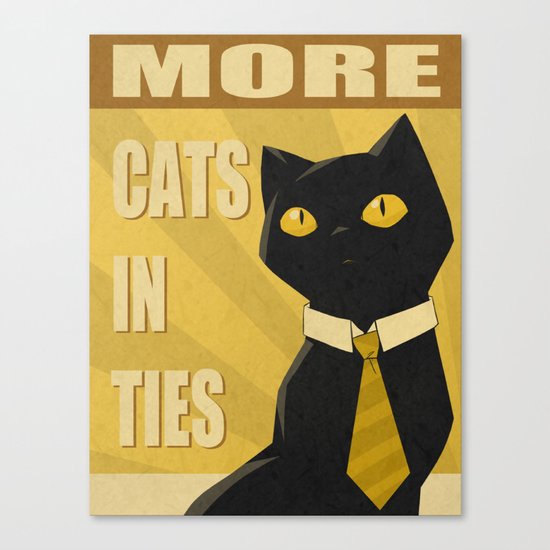 Cats in Ties - PSA Canvas Print