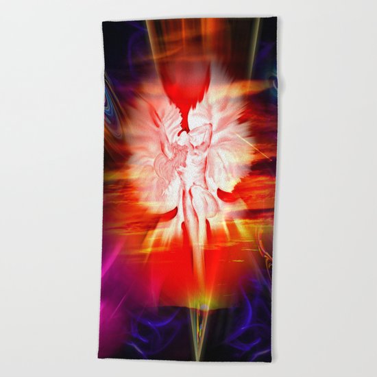 Heavenly apparition 5 Beach Towel