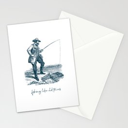 Fishing Like Old Times Stationery Cards