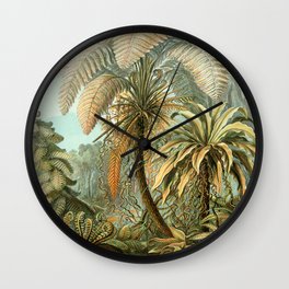 Vintage Tropical Palm Wall Clock