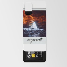 Oregon Coast Vintage Photo | Ocean and Cave Android Card Case