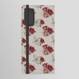 Pastel Wild Flower Pattern Android Wallet Case