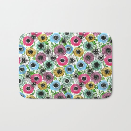 Ink Garden Bath Mat