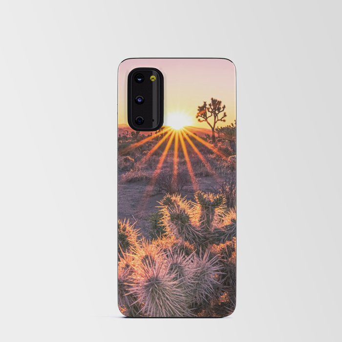 Joshua Tree Cholla Cactus Sunset Android Card Case