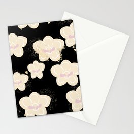 black and white blossoms Stationery Card