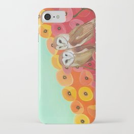 Owls in a Poppy Field iPhone Case