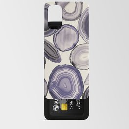 Still Life with Lavender Agate Gems  Android Card Case