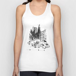 Street sketch Unisex Tank Top