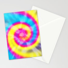 Rainbow Tie Dye Swirl Stationery Card
