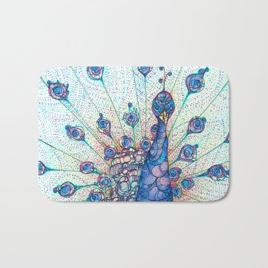 Peacock Bath Mat