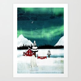 The Northern Lights Art Print