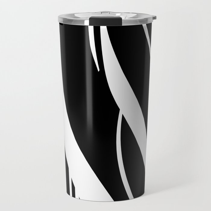 Organic No. 17 Black & White Graphic Art #minimalism #decor #society6 Travel Mug