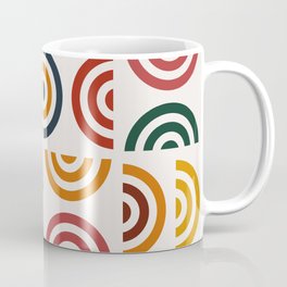 Mid century multicolor retro shapes 2 Mug