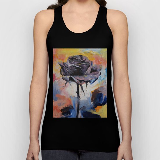 Black Rose Unisex Tank Top