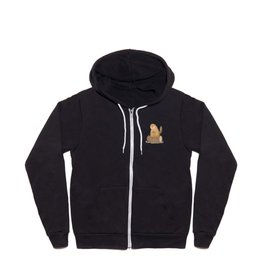 Beaver on a Log Zip Hoodie