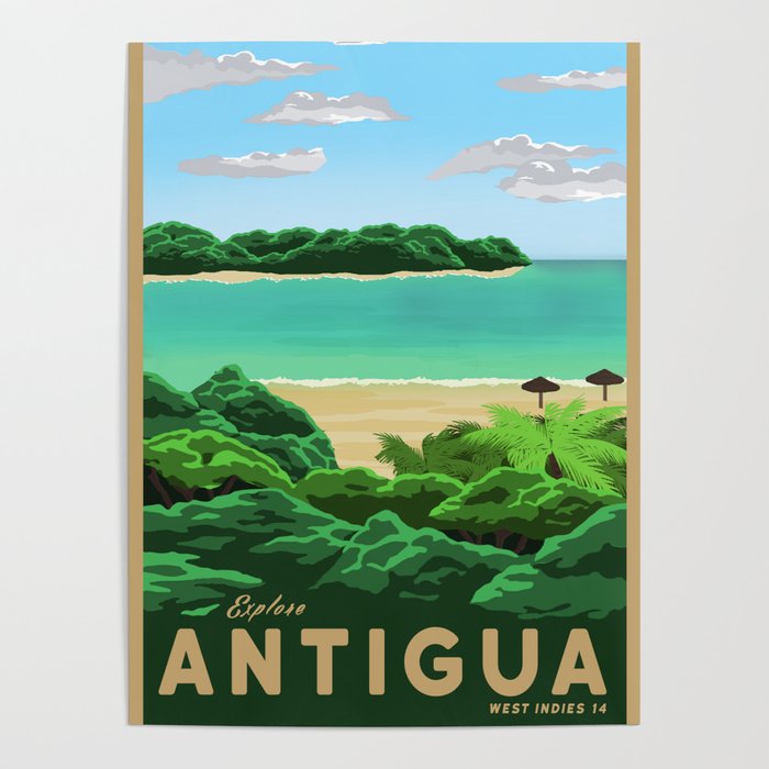 Travel Poster - antigua Poster