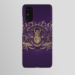 Triple Moon - Triple Goddess Purple and Gold Android Case