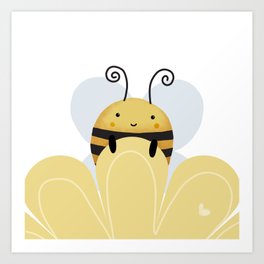 Download Cute Bee Art Prints For Any Decor Style Society6