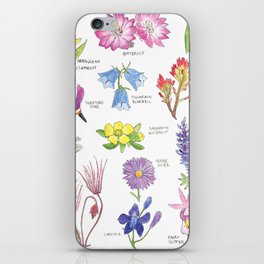 Montana Wildflowers Chart iPhone Skin