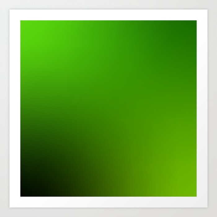 10 Green Gradient Background 220713 Valourine Digital Design Art Print