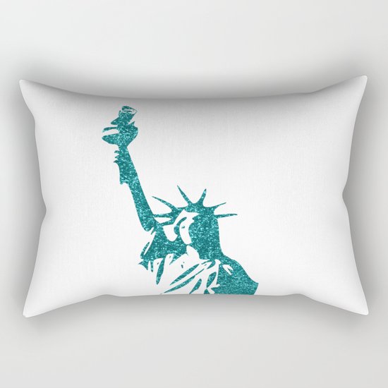 Statue of Glitter Rectangular Pillow