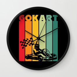 GoKart Vintage Style Wall Clock | Painting, Karttrack, Kartsport, Go Kart, Racingkart, Racing, Racer, Kartracing, Kart, Vintagekart 