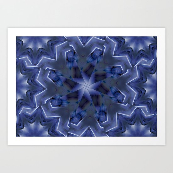 Blue Star Art Print