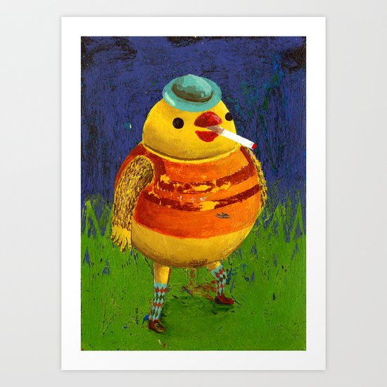 birdy man Art Print