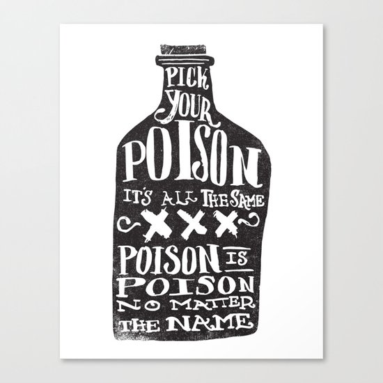 PICK YOUR POISON - REVERSE Canvas Print