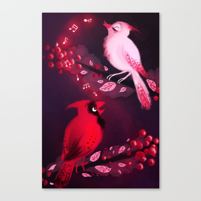 Cardinal Song Canvas Print