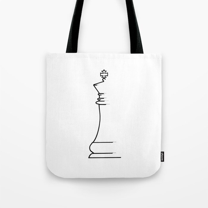 King Chess Piece Tote Bag