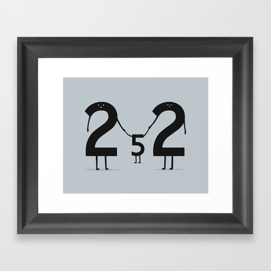 2 + 2 = 5 Framed Art Print