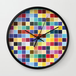 Pantone Color Palette - Pattern Wall Clock