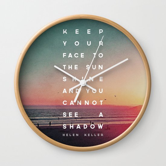 Face to the Sunshine Wall Clock