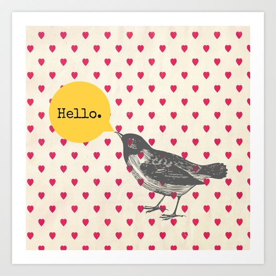 Hello Art Print