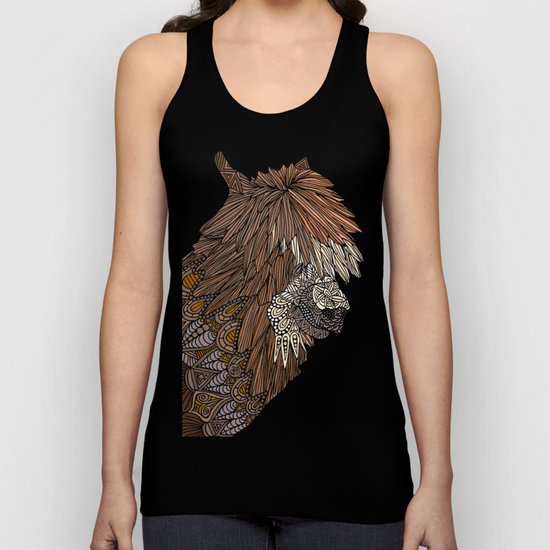 Ornate Llama Unisex Tank Top