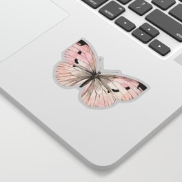 Butterfly flutter - soft peach Sticker