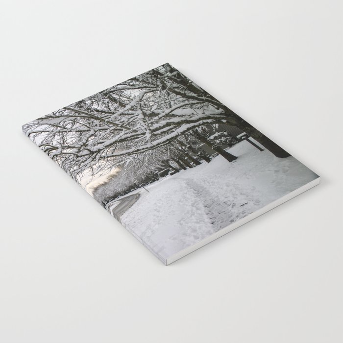 Paths In Winter Notebook