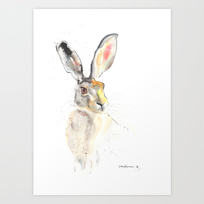 Listening Hare Art Print By Stumpybird Society6 Instead, our system considers things like how recent a review is and if the reviewer bought the item on amazon. society6