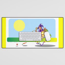 Peace, Plenty & Happiness Fool Sunny Day Running Desk Mat