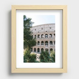 The Roman Colosseum || Ancient Rome, Italy, Architecture, Travel Photography Recessed Framed Print