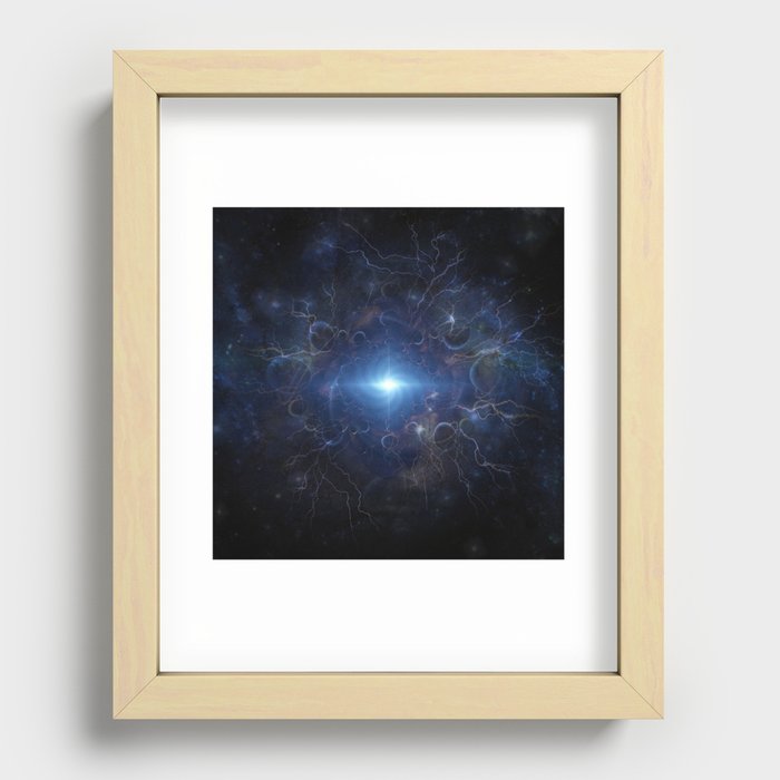 The wormhole Recessed Framed Print
