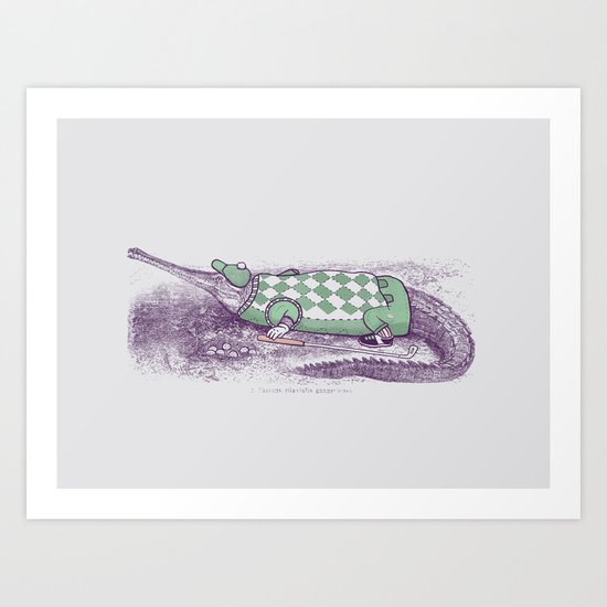Golf Buddy George Art Print
