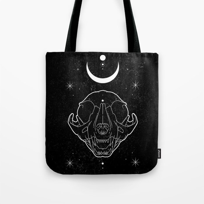 Moon Cat Tote Bag