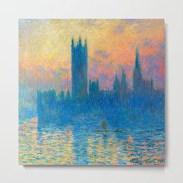 Claude Monet The Houses of Parliament, Sunset, 1903  Metal Print | Impressionist, Parliament, Thehouses, Monetgarden, Housesofparliament, Claudemonethistory, Monet, Claude, Houseofparliament, Monetwaterlilies 