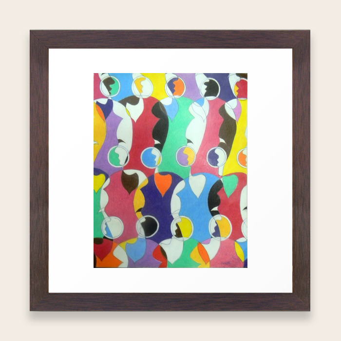 Trading Faces Framed Art Print By Eugenerobinson Society6