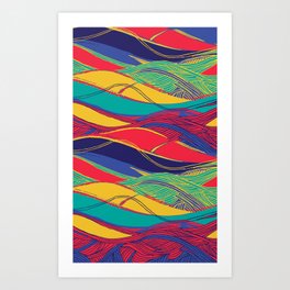 Color Wave Art Print