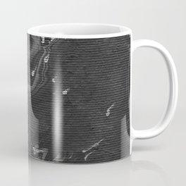 Monochrome abstract black-gray-white watercolor graphite background. Hand-painted texture splashes drops of paint paint smears. Best for the print fabric poster wallpaper cover wrapping and packaging. Mug