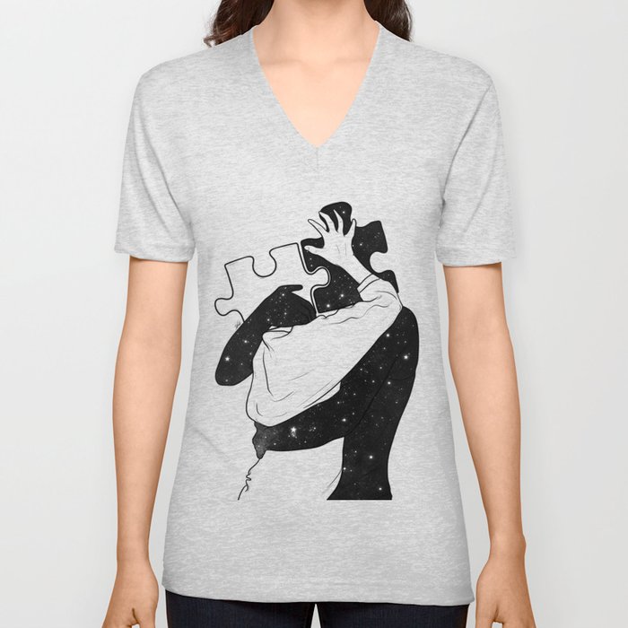 The puzzle love. V Neck T Shirt