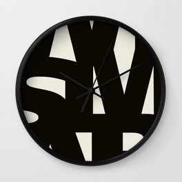 Wismar Typografie Wall Clock